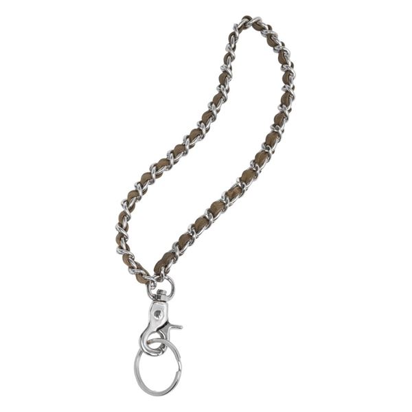 DEPECHE NØGLERING, SHORT CHAINKEYHANGER, OLIVE