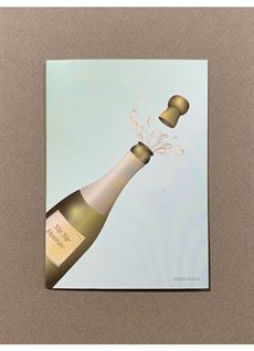 VISSEVASSE MINIKORT, SIP SIP HOORAY GREETING CARD