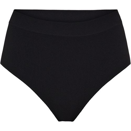 TIM OG SIMONSEN PANTIES, TULLE RIB MIDI PANTS, NERO