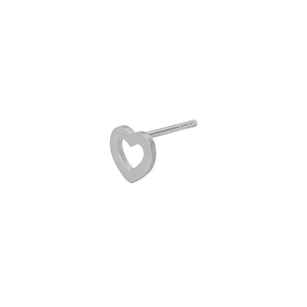 STINE A ØRERING, PETIT OPEN LOVE HEART EARRING SILVER