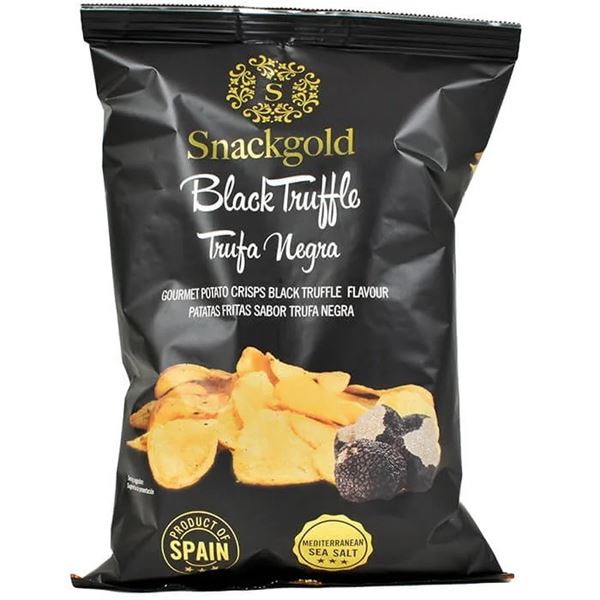 WEIBEL GOURMET CHIPS, SORT TRØFFEL, 40 G