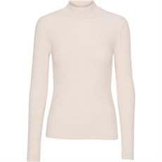 BASIC APPAREL BLUSE, ZINNIA LS T-NECK, BRAZILIAN SAND