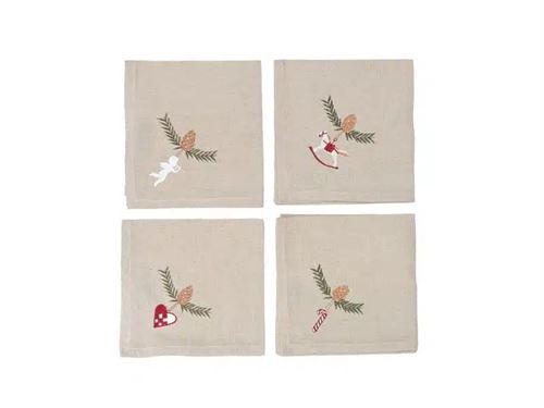 SPEEDTSBERG MUNDSERVIET JUL, SÆT M. 4 STK.