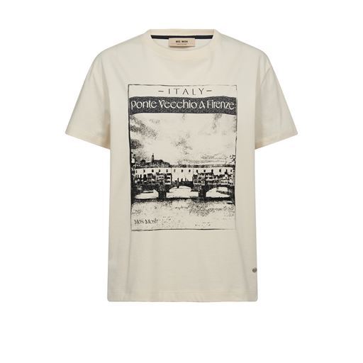 MOS MOSH T-SHIRT, MMANSIE T-SHIRT, ECRU