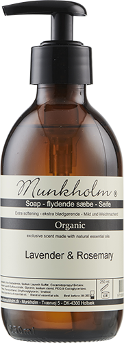 MUNKHOLM FLYDENDE SÆBE ORGANIC, LAVENDER & ROSEMARY, 250 ML