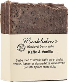 MUNKHOLM HÅNDLAVET SÆBE,KAFFE-VANILIE SÆBE, 100 GR