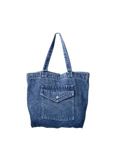 BLACK COLOUR TASKE, BCHALLE DENIM BAG, DARK DENIM