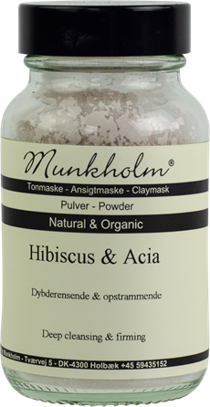 MUNKHOLM ANSIGTSMASKE, HIBISCUS & ACIA