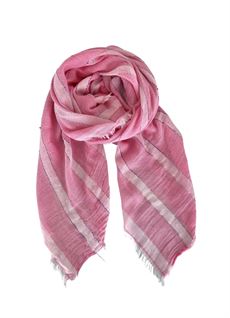 BLACK COLOUR TØRKLÆDE, BEVERLY STRIPED SCARF, PINK