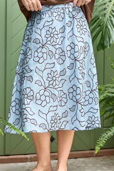 BLACK COLOUR NEDERDEL, BCMARRIOT SKIRT, LT. BLUE