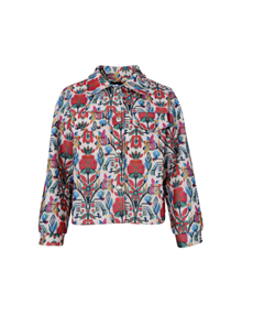 BLACK COLOUR JAKKE, BCPANAMA JACKET, BOTANIC RED