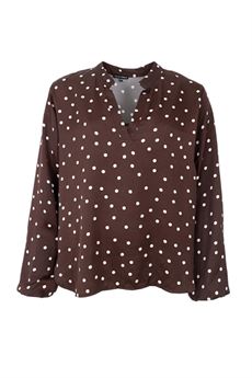BLACK COLOUR BLUSE, BCVALERY LS BLOUSE, COFFEE