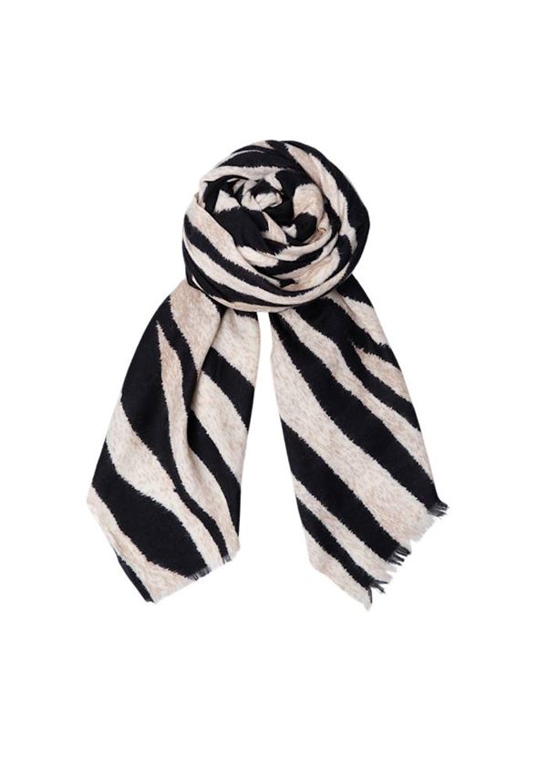 BLACK COLOUR TØRKLÆDE, BCALVIDA WINTER SCARF, CREME
