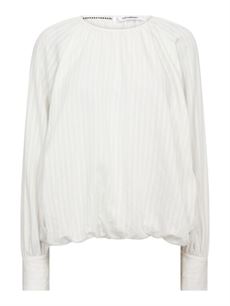 CO`COUTURE BLUSE, SENNECC BALLOON BLOUSE, WHITE