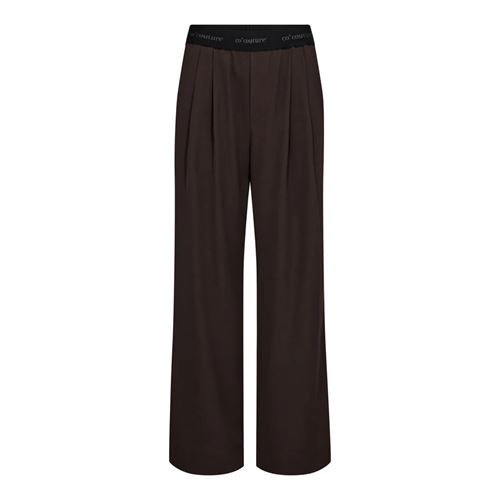 CO`COUTURE BUKSER, ALINICC LOGO PANT, DARK BROWN