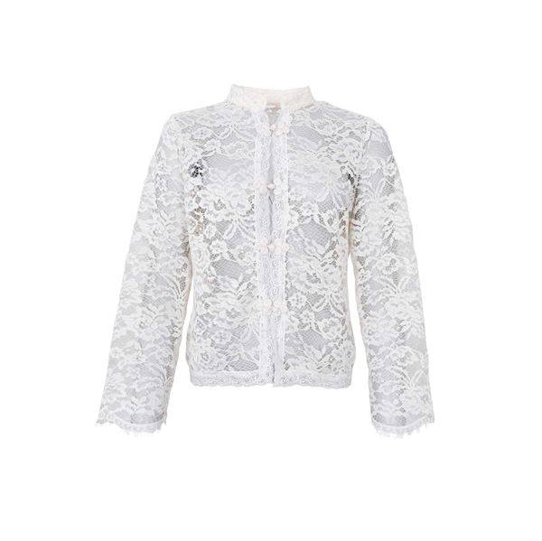 BLACK COLOUR BLONDESKJORTE, BCROSA NAPOLEON SHIRT, OFF WHITE