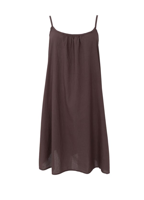 BLACK COLOUR KJOLE, BCMINNA SHORT STRAP DRESS, COFFEE