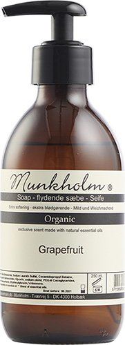 MUNKHOLM FLYDENDE SÆBE ORGANIC, GRAPEFRUIT, 250 ML