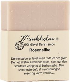 MUNKHOLM HÅNDLAVET SÆBE, ROSENSILKE SÆBE, 100 GR