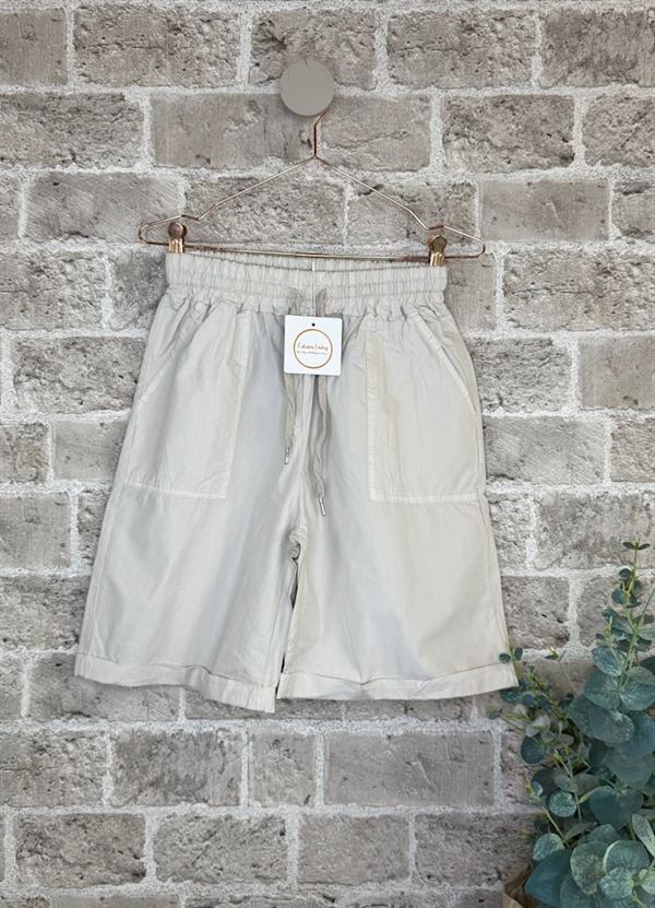 CABANA LIVING SHORTS, POPLIN, SABBIA