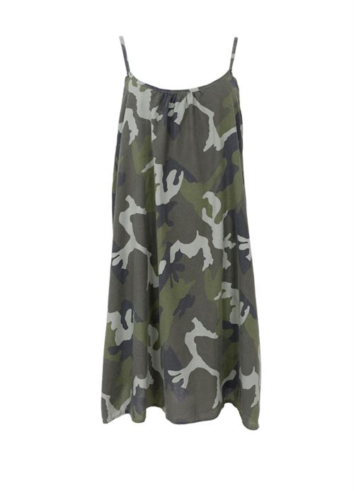 BLACK COLOUR KJOLE, BCMINNA SHORT STRAP DRESS, CAMOUFLAGE