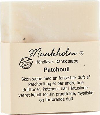 MUNKHOLM HÅNDLAVET SÆBE, PATCHOULI SÆBE, 100 GR