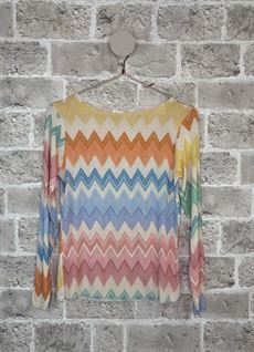 CABANA LIVING BLUSE, ZIG ZAG CASH, ROSA