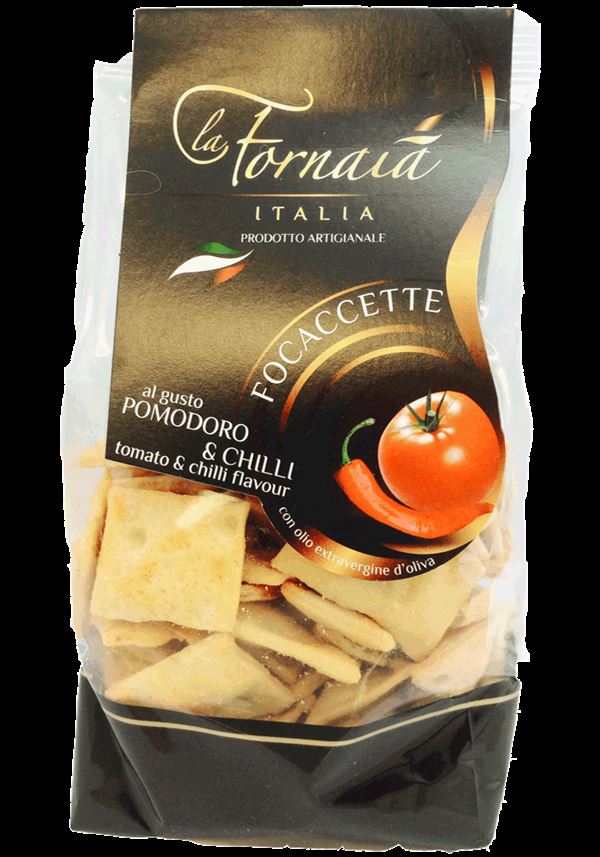LA FORNAIA, FOCACCETTE MED POMODORO & CHILLI