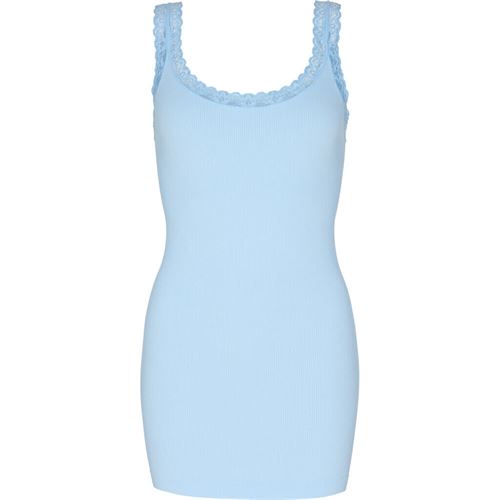 TIM OG SIMONSEN TOP, FRIDA RIB TOP PLUS, AZZURRO