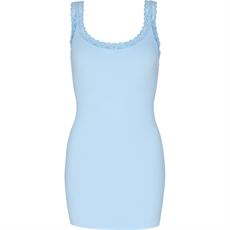 TIM OG SIMONSEN TOP, FRIDA RIB TOP PLUS, AZZURRO