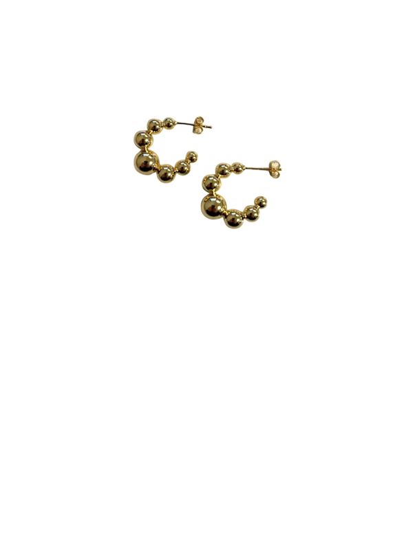 FRIIHOF SIIG ØRERINGE, STELLA EARRING SMALL, GULDBELAGT
