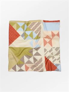 BECK SÖNDERGAARD TØRKLÆDE, QUILTA COTTA SCARF, KHAKI GREEN