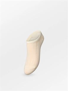 BECK SØNDERGAARD STRØMPER, CROCHIA COTTA SNEAKIE SOCK, BIRCH WHITE