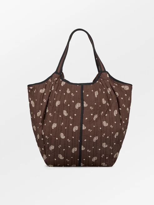 BECK SÖNDERGAARD TASKE, BLOOM PAISLEY RAIKA BAG, CHOCOLATE