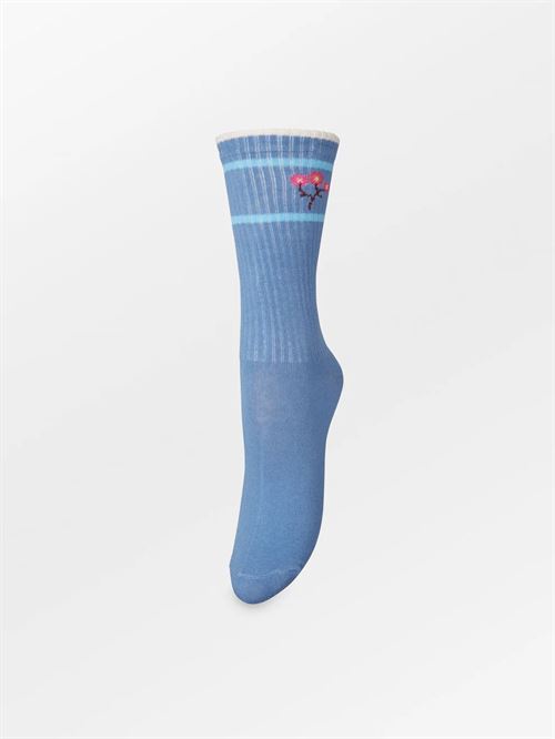 BECK SØNDERGAARD STRØMPER, SPORTY FLOTILE COTTA SOCK, WINDWARD BLUE