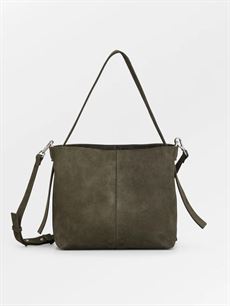 BECK SØNDERGAARD TASKE, SUEDE FRAYA SMALL BAG, ARMY