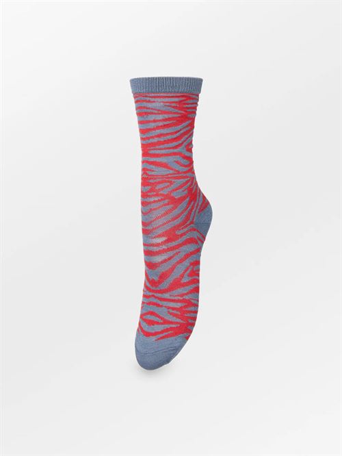BECK SØNDERGAARD STRØMPER, TIGAREA GLITTER SOCK, VINTAGE INDIGO BLUE