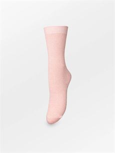 BECK SÖNDERGAARD STRØMPER, MELA COTTA SOCK, CASHMERE ROSE