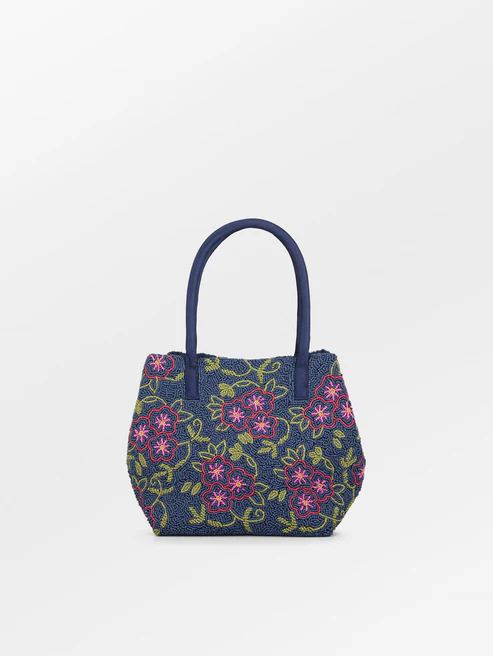 BECK SÖNDERGAARD TASKE, EFLORIA BEADED FIONA BAG, NAVY BLUE