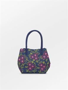 BECK SÖNDERGAARD TASKE, EFLORIA BEADED FIONA BAG, NAVY BLUE