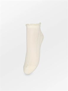 BECK SÖNDERGAARD STRØMPER, CROCHIA COTTA SHORT SOCK, BIRCH WHITE