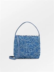 BECK SÖNDERGAARD TASKE, FLOWA DENIMA FRAYA SMALL BAG, DENIM