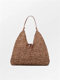 BECK SÖNDERGAARD TASKE, PAPER STRAW SIENA BAG, MOCHA