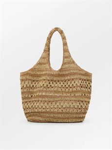 BECK SØNDERGAARD TASKE, WAFTED CAROLINA BAG, BEIGE/NATURE