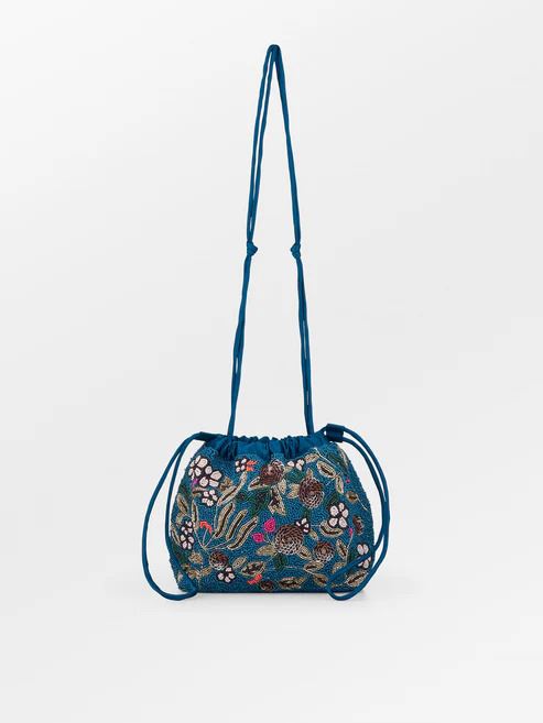 BECK SØNDERGAARD TASKE, BROMFLORA GIANA SMALL BAG, MOSAIC BLUE