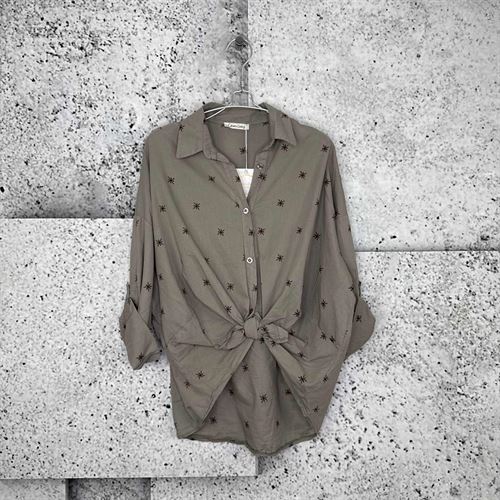 CABANA LIVING SKJORTE, GLIMT 6499, TAUPE