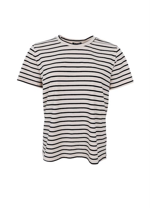 BLACK COLOUR T-SHIRT, BCMAYLEE SS TEE, OFF WHITE