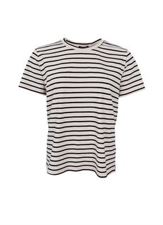 BLACK COLOUR T-SHIRT, BCMAYLEE SS TEE, OFF WHITE