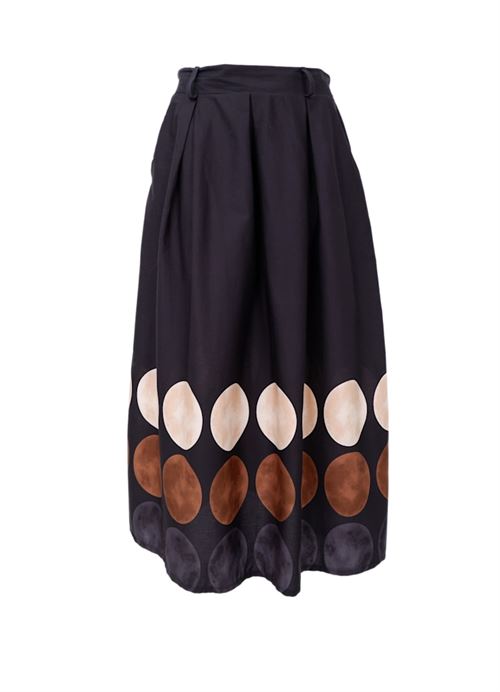 BLACK COLOUR NEDERDEL, BCPARIS SKIRT, BLACK