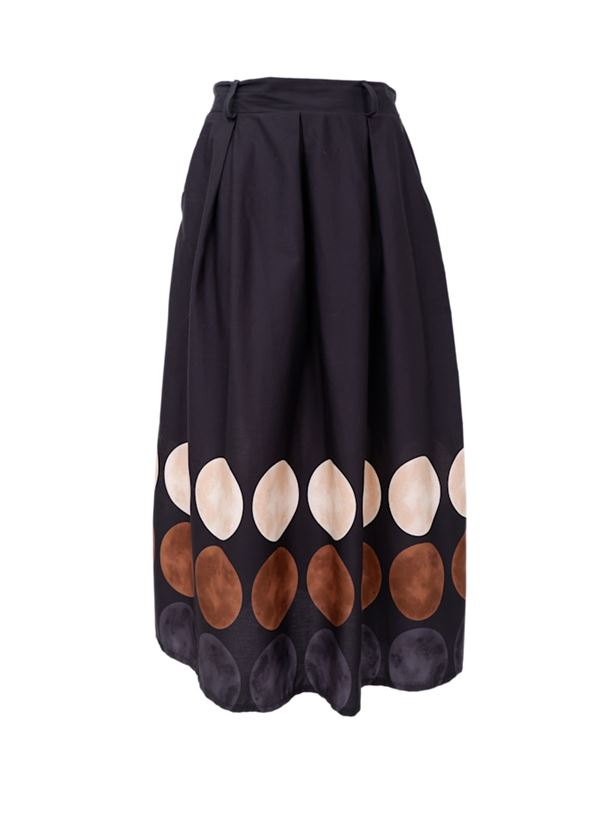 BLACK COLOUR NEDERDEL, BCPARIS SKIRT, BLACK